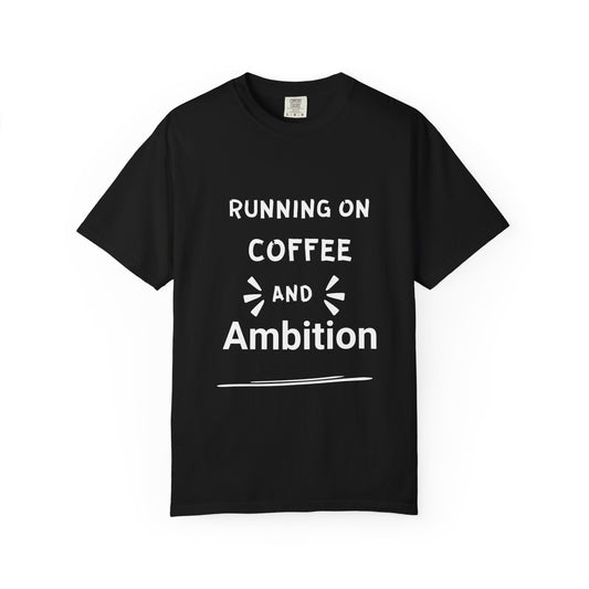 Running on Coffee & Ambition – Minimal Black Tee for Everyday Hustlers